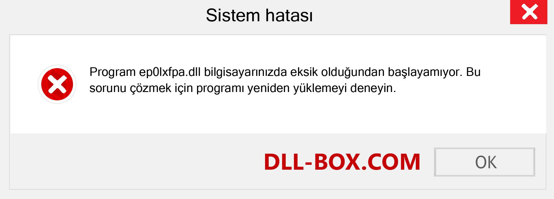 ep0lxfpa.dll dosyası eksik mi? Windows 7, 8, 10 için İndirin - Windows'ta ep0lxfpa dll Eksik Hatasını Düzeltin, fotoğraflar, resimler